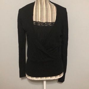 WHBM black sweater medium